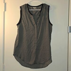 Black and white blouse